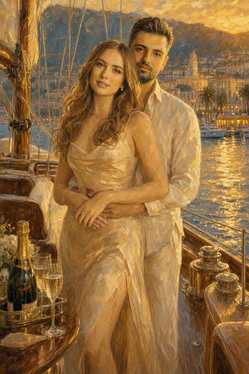 The finished portrait, exactly as delivered