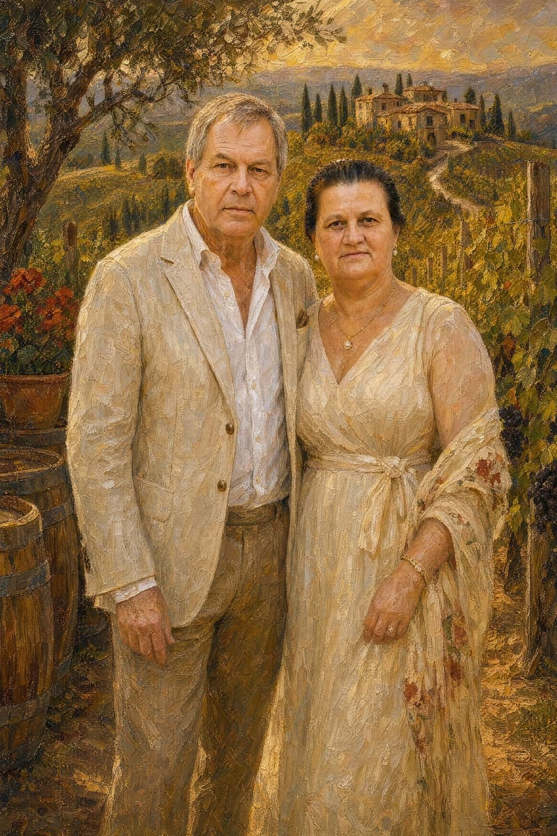 The finished portrait, exactly as delivered