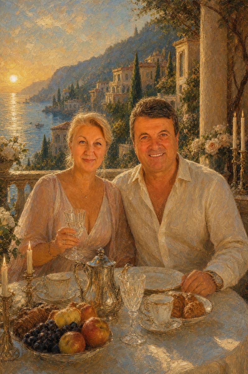 The finished portrait, exactly as delivered