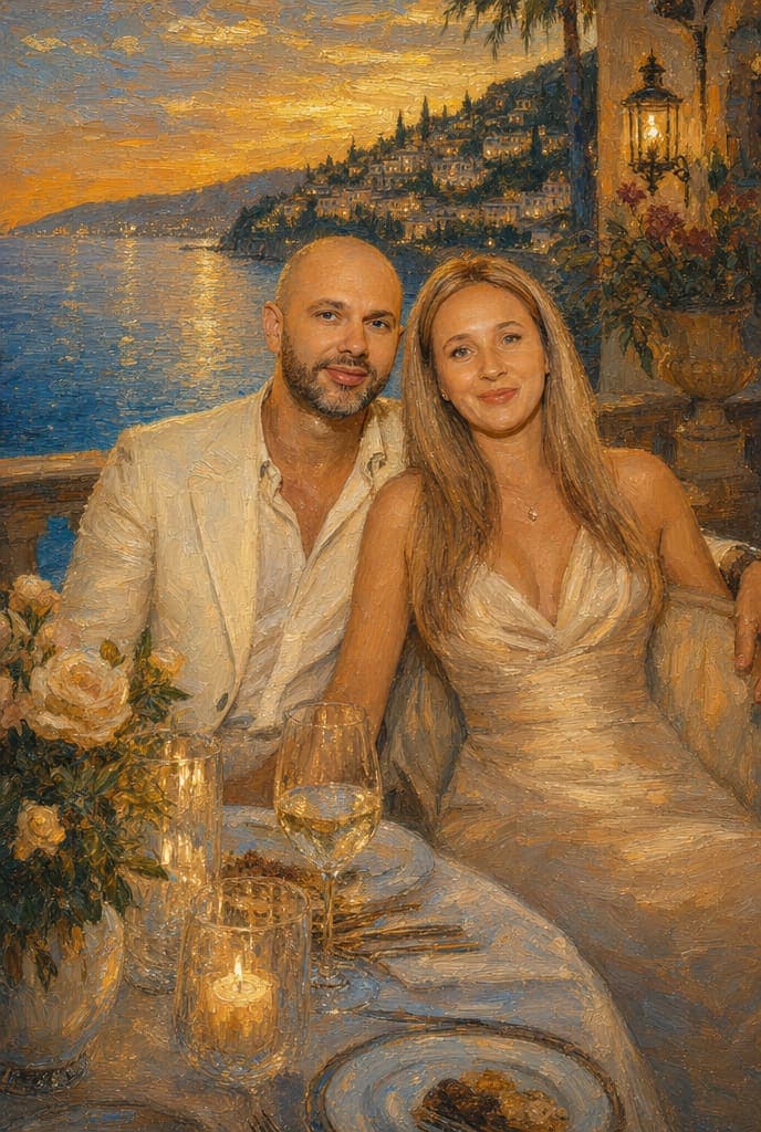 The finished portrait, exactly as delivered