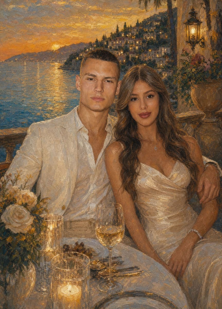 The finished portrait, exactly as delivered