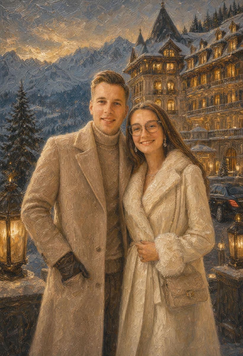 The finished portrait, exactly as delivered