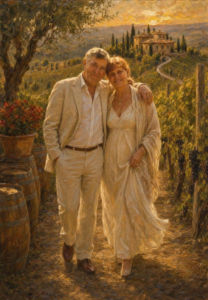 The finished portrait, exactly as delivered