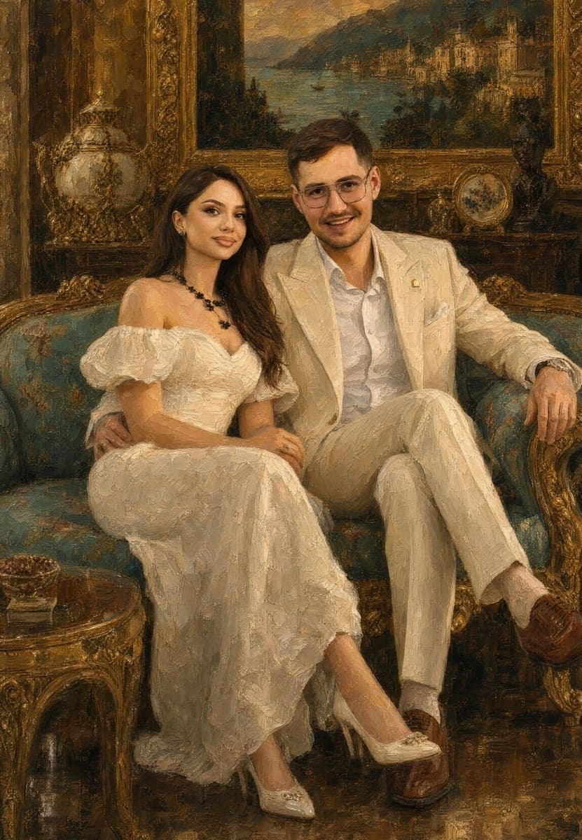 The finished portrait, exactly as delivered