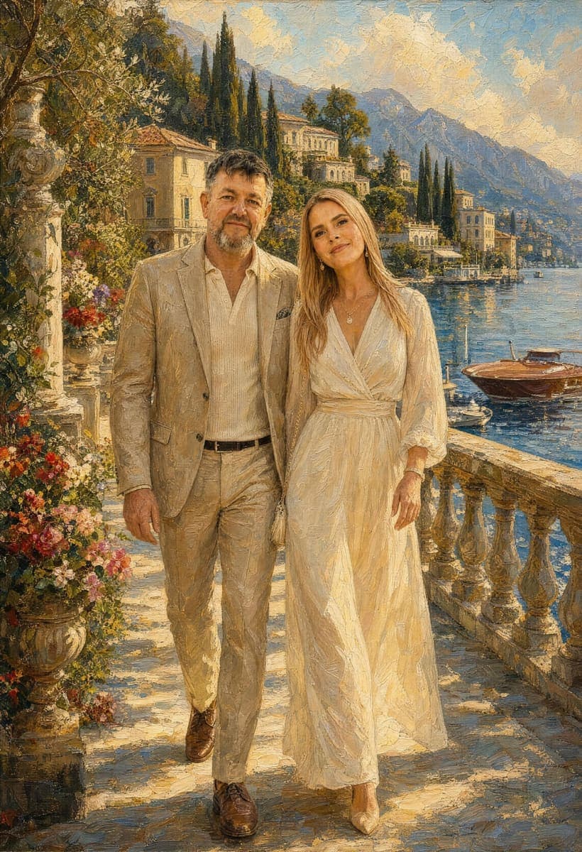 The finished portrait, exactly as delivered