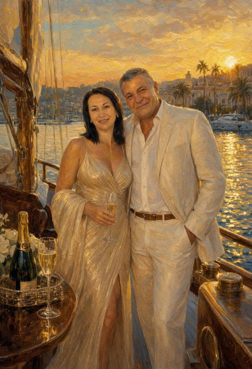 The finished portrait, exactly as delivered