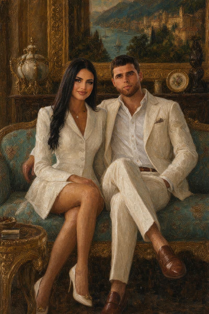 The finished portrait, exactly as delivered