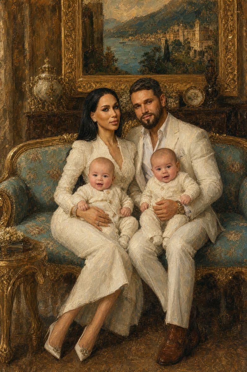 The finished portrait, exactly as delivered