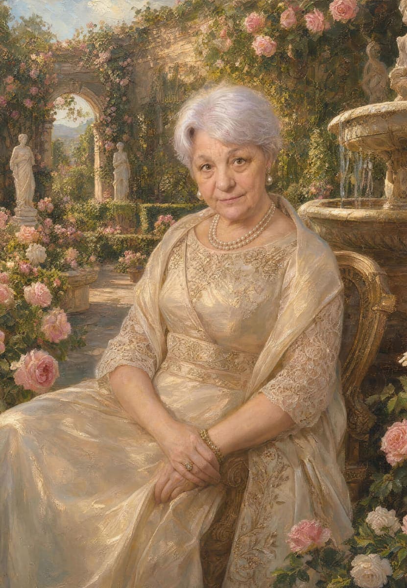 The finished portrait, exactly as delivered