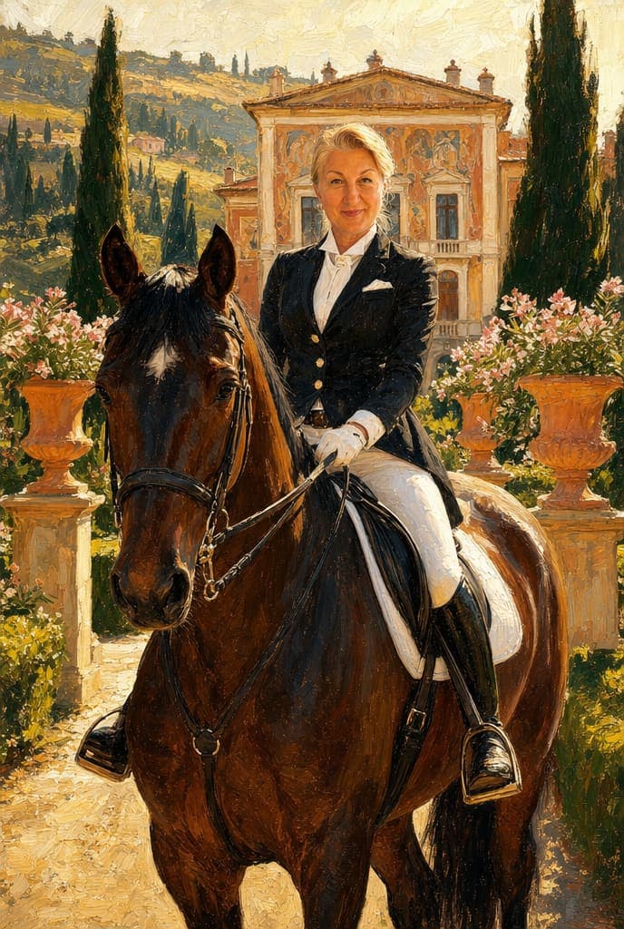The finished portrait, exactly as delivered